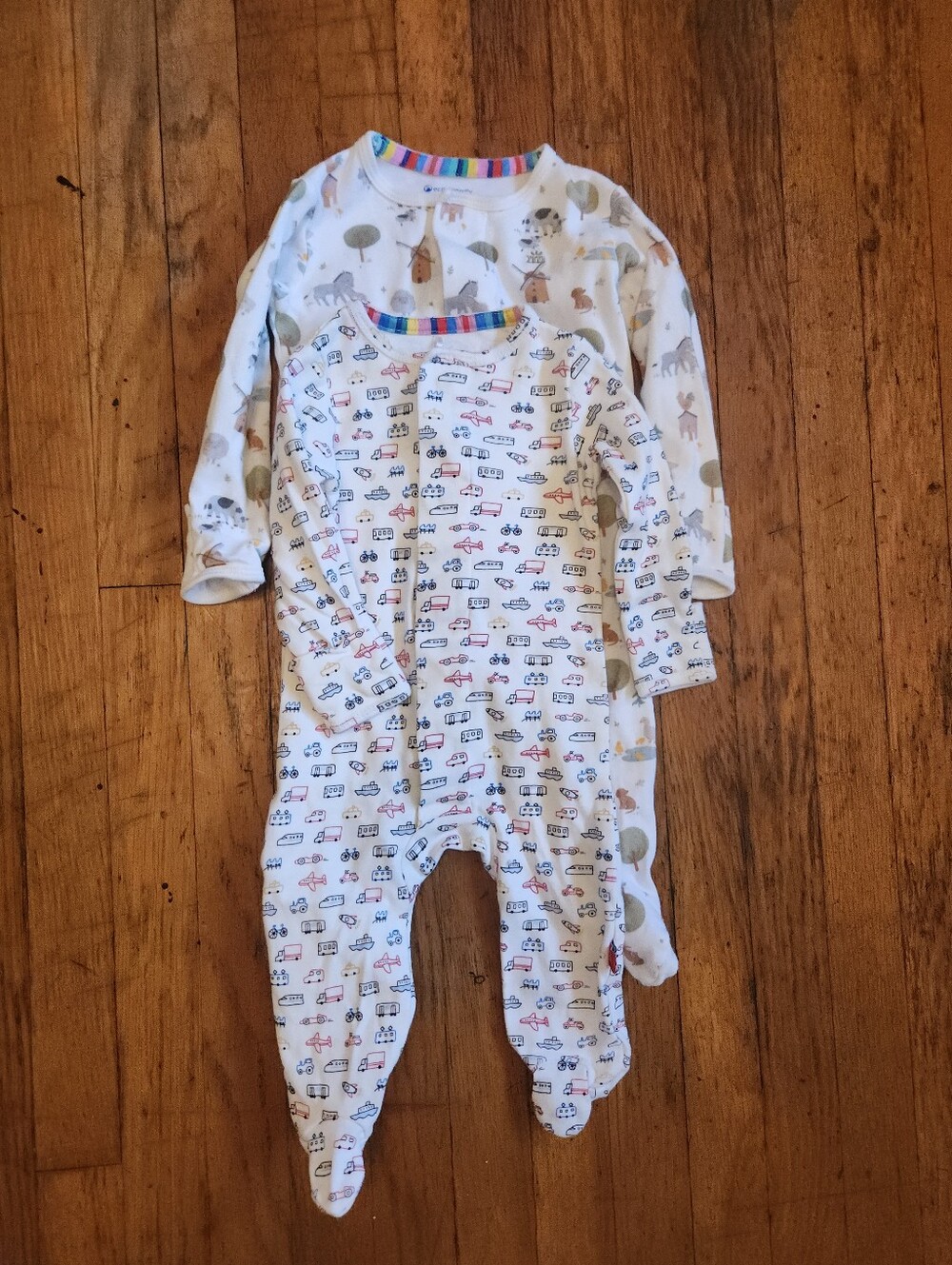 MAGNETIC ME 3-6 Month 2 Piece Organic Cotton Footie Bundle - Picture 2 of 10